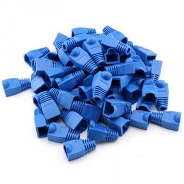 OSŁONKA odgiętka zewnętrzna RJ45 100 szt niebieska