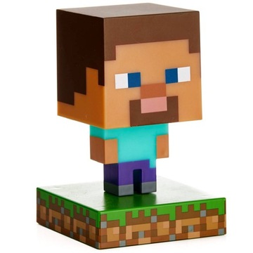 Lampka nocna MINECRAFT - ŚWIECĄCA FIGURKA ICONS - STEVE