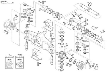 РЕМКОМПЛЕКТ 3+6 LINDE КУЛАК 3024509000