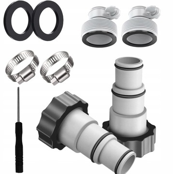 ADAPTER DO WĘŻA INTEX POMPY BASEN PRZEJŚCIÓWKA x2