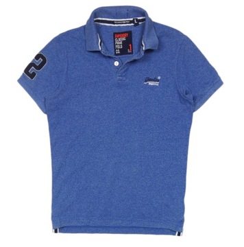 SUPERDRY Męska Koszulka Polo Logo r. M / L Slim Fit