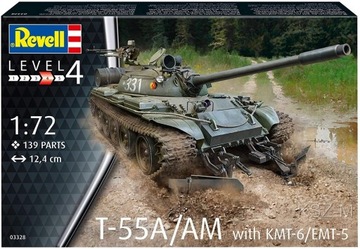 REVELL 03328 - T-55A/AM with KMT-6/EMT-5 1:72