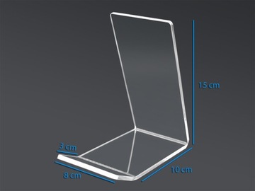 ПОДСТАВКА, ПОДСТАВКА ДЛЯ КНИГИ ИЗ ПЛЕКСИ 4мм