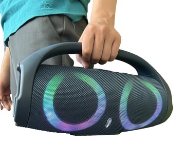 GŁOŚNIK BEZPRZEWODOWY BLUETOOTH BOOMBOX MOCNY BASS