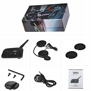 Домофон для мотоциклетного шлема 2 шт. EJEAS V6 Pro