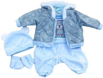 UBRANKA DLA LALEK 45 CM BOBAS BABY ŚPIOSZKI ZESTAW CIUSZKI BORN KOMPLET