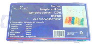 НАБОР АВТОМОБИЛЬНЫХ ПРЕДОХРАНИТЕЛЕЙ 120ШТ 5А - 30А