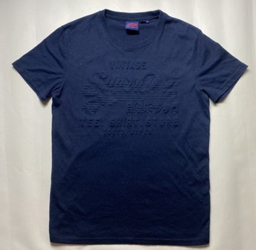 Superdry Super DRY ORYGINLNY granatowy T SHIRT/ KOSZULKA rozmiar M