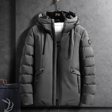 Fashion Winter Jacket Men Hoodied Parka Warm Windp