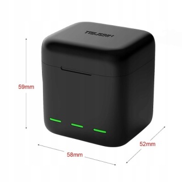 GoProHero 11 10 9 3-канальное зарядное устройство Telesin