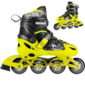 ŁYŻWOROLKI ROLKI DLA DZIECI MŁODZIEŻY REGULOWANE REKREACYJNE KAUCZUKOWE