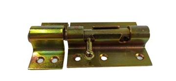 ZASUWKA DRZWIOWA RYGIEL Z BLOKADĄ NA KŁÓDKĘ 80mm