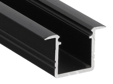 PL42B PROFIL ALU CZARNY SMART-IN10 LED TOPMET 1M ŚWIDNIK