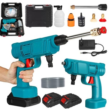BEZPRZEWODOWA MYJKA WYSOKOCIŚNIENIOWA 48 V 3 RÓŻNE DYSZE 12 000 MAH