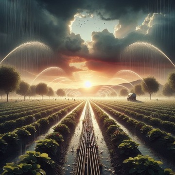 ZESTAW LINIA KROPLUJĄCA 100M NAWODNIENIE KROPELKOWE WĄŻ KROPELKUJĄCY