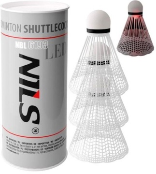 НЕЙЛОНОВЫЕ СВЕТОДИОДНЫЕ СТАВНИ ДЛЯ БАДМИНТОНА, НАБОР 3 ШТ. НИЛЬС СИНТЕТИЧЕСКАЯ КОРЗИНА