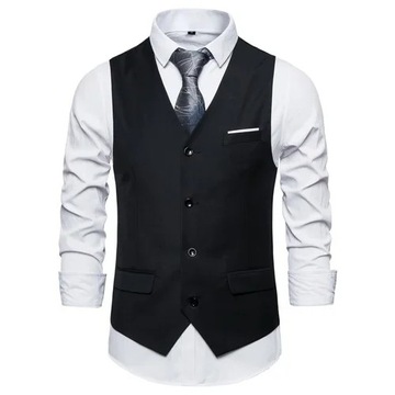 Suit Vest Men's Business Sleeveless Vests Jacket L