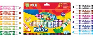 Colorino flamastry zmywalne dla dzieci 12 kolorów