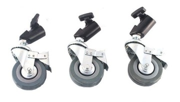 KOMPLET KÓŁEK DO STATYWU - KÓŁKA STATYWOWE 22MM