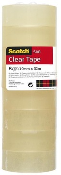 Taśma klejąca 3M Scotch 508 19 mm x 33 m 8 rolek
