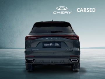 Chery Tiggo 8 SUV PHEV 1.5 T-GDI DHE 279KM 2025 Chery Tiggo 8 PHEV Blue Gray, zdjęcie 4