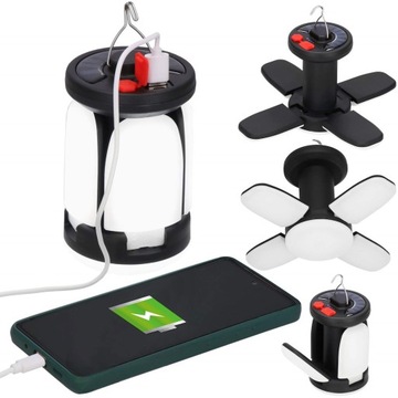 РАСШИРЯЕМАЯ ЛАМПА РУЧНОЙ СВЕТОДИОДНЫЙ ФОНАРЬ HOK TOURIST 6 РЕЖИМОВ СВЕТА