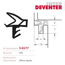uszczelka do drzwi wewnętrznych bezfelcowych brąz