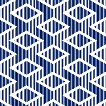 TAPETA WZÓR GEOMETRYCZNY 3D ROMBY LINIE 5337al