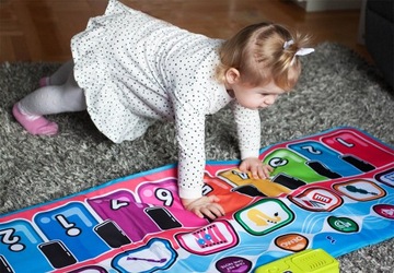 МУЗЫКАЛЬНЫЙ ТАНЦЕВАЛЬНЫЙ КОВРИК ПИАНИНО + ЗАПИСЬ