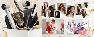 МОЩНЫЙ ФЕН ДЛЯ ЗАВИВКИ ВОЛОС 6 В 1, 3 СКОРОСТИ С РЕГУЛИРОВКОЙ ИОНИЗАЦИИ 1400 ВТ