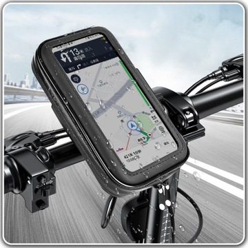 Водонепроницаемый ДЕРЖАТЕЛЬ ДЛЯ ТЕЛЕФОНА ДЛЯ СМАРТФОНА ДЛЯ РУЛЯ СКУТЕРА ВЕЛОСИПЕДА 360°