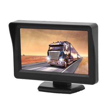 Monitor LCD 4.3 cala do kamery cofania z wejściem AV 9V 35V 3W