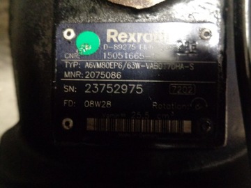 Гидравлический гидромотор, ходовой двигатель REXROTH A6VM80EP6/63W