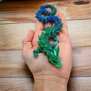 Crystal Dragon Mini + яйцо, длина 30 см, шарнирная фигурка