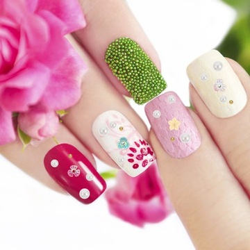 Аксессуары для дизайна ногтей Искусственный жемчуг