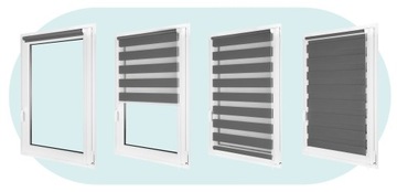 Роллер Слепой День День Ночь Размер 30x150 см не -инвазивных с натяжением различных цветов