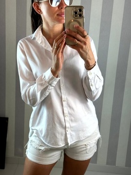 MASSIMO DUTTI__Klasyczna biała koszula__S/36