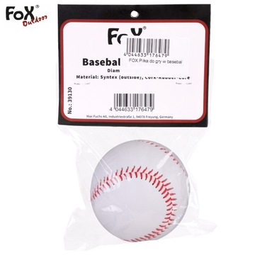 Бейсбольный мяч MFH Fox Outdoor Baseball Basic, 5 унций, 142 г