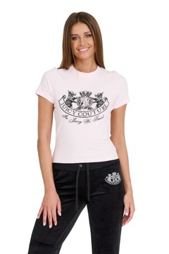 JUICY COUTURE Różowy t-shirt Enzo Dog Crest M