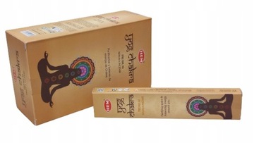 INDYJSKIE KADZIDEŁKA PYŁKOWE YOG CHAKRA CZAKRA JOGA HEM 12 x 15 g KADZIDŁA