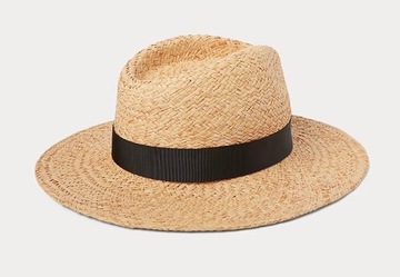 Polo Ralph Lauren kapelusz fedora hat S/M słomkowy