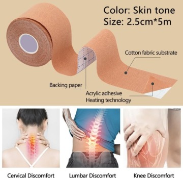 КИНЕЗИОЛОГИЧЕСКАЯ ЛЕНТА TEJPY KINESIOTAPING PATCHES ВОДОНЕПРОНИЦАЕМАЯ БЕЖЕВАЯ 4 ШТ.