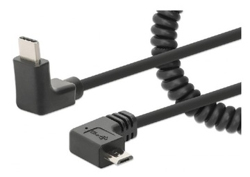 Manhattan Kabel USB-C/Micro-USB 3A do Szybkiego Bezpiecznego Ładowania