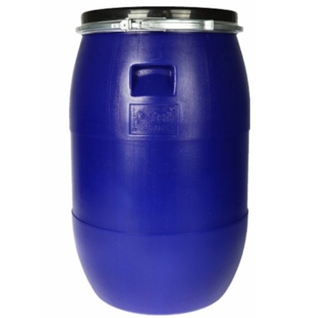 ПЛАСТИКОВАЯ БОЧКА С МЕТАЛЛИЧЕСКИМ ЗАЖИМОМ ДЛЯ ВАШЕНИЯ КАПУСТЫ БАК ДЛЯ ВОДЫ 60Л