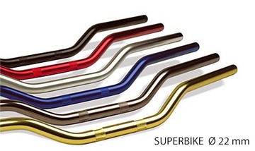 TRW KIEROWNICA ALUMINIOWA 22MM SUPERBIKE NIEBIESKI