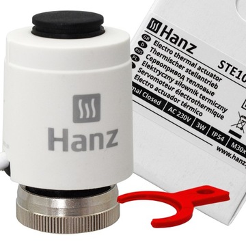 ПРИВОД для теплого пола, электромагнитный клапан M30x1,5 HANZ+ FAST AHQT+