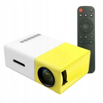 Przenośne Kino Domowe MINI Projektor Rzutnik LED FULL HD USB + PILOT GRATIS