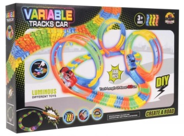 СВЕТЯЩАЯСЯ В ТЕМНОТЕ ТРЕК С 3 ПЕТЛЯМИ + АВТОМОБИЛЬ