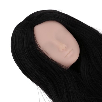1/6 Mężczyzna Bjd Doll Czarne włosy Głowa