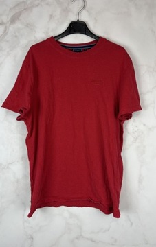 Superdry Czerwony T-Shirt Męski XL 42